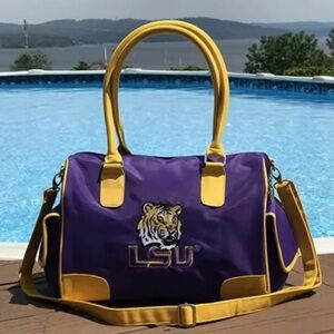 LSU Tigers Deluxe Handbag Purse NWT